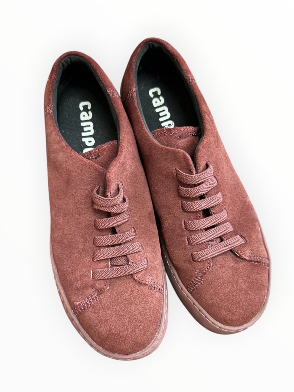 Camper Peu Touring Sneakers in burgundy suede size 39